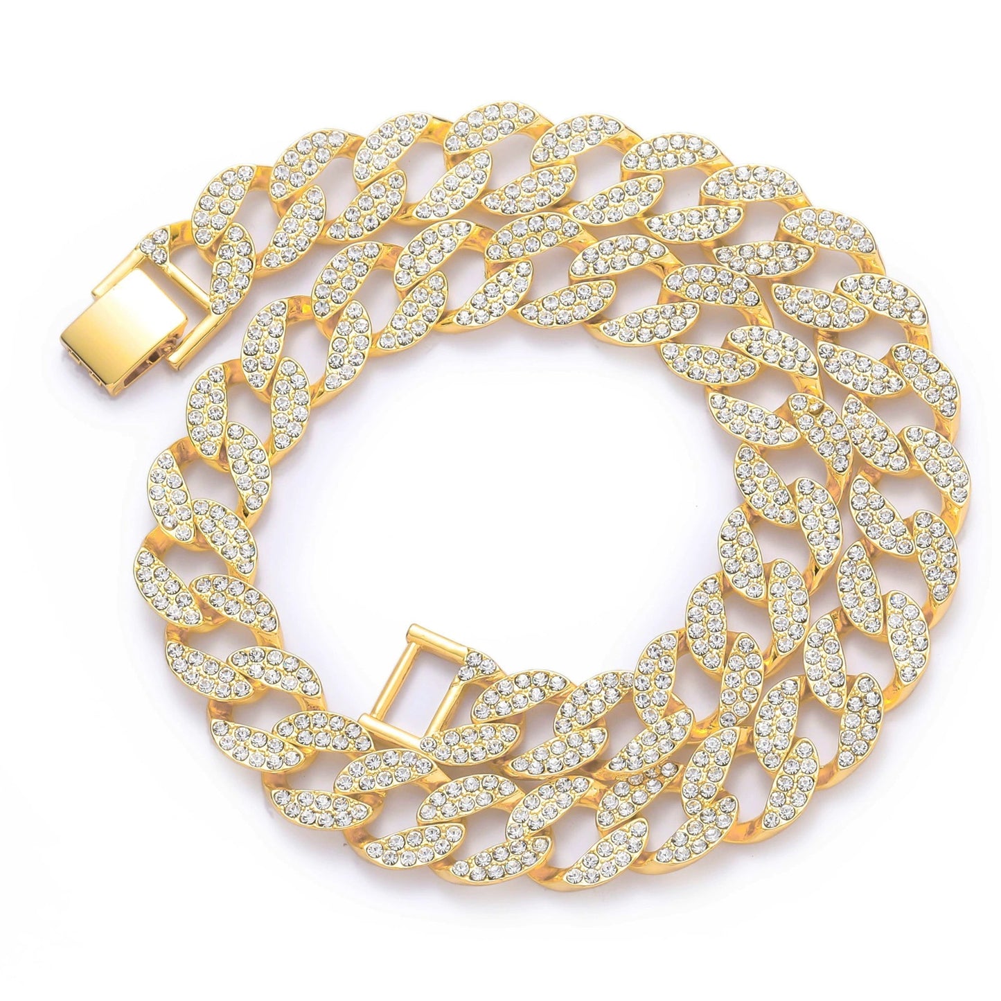 Hip Hop Cuban Link Alloy Necklace for Men