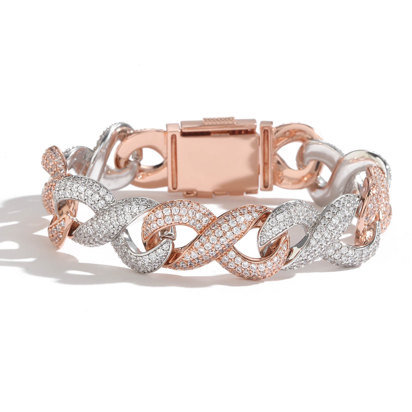 Hip Hop Light Luxury Cuban Link Copper Ring for Men