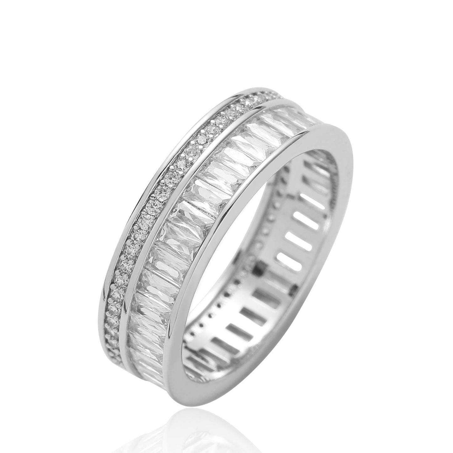 Hip Hop Fashion Cubic Zirconia Ring for Men