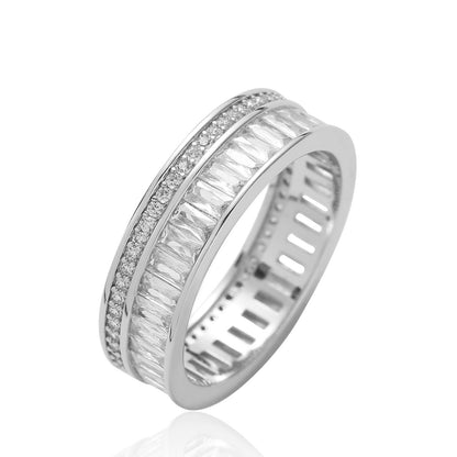 Hip Hop Fashion Cubic Zirconia Ring for Men
