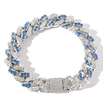 Hip Hop Cuban Link Copper Bracelet for Men