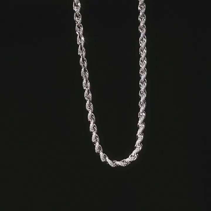 8mm Iced Out Twisted Link Chain Necklace product image